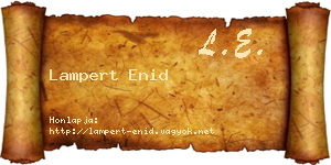 Lampert Enid névjegykártya
